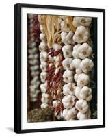 Garlic, Ischia Ponte, Ischia, Bay of Naples, Campania, Italy-Walter Bibikow-Framed Premium Photographic Print