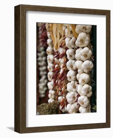 Garlic, Ischia Ponte, Ischia, Bay of Naples, Campania, Italy-Walter Bibikow-Framed Photographic Print