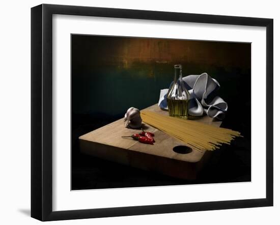 Garlic, Oil And Chilli Remake-Antonio Zoccarato-Framed Giclee Print