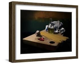 Garlic, Oil And Chilli Remake-Antonio Zoccarato-Framed Giclee Print