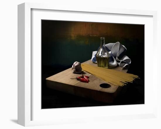 Garlic, Oil And Chilli Remake-Antonio Zoccarato-Framed Giclee Print