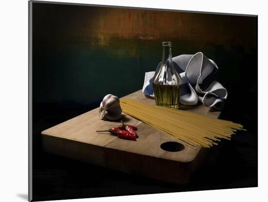 Garlic, Oil And Chilli Remake-Antonio Zoccarato-Mounted Giclee Print