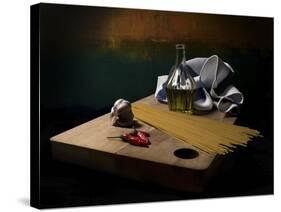 Garlic, Oil And Chilli Remake-Antonio Zoccarato-Stretched Canvas