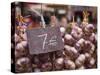 Garlic on Sale at a Market in Tours, Indre-Et-Loire, Centre, France, Europe-Julian Elliott-Stretched Canvas