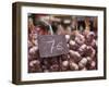 Garlic on Sale at a Market in Tours, Indre-Et-Loire, Centre, France, Europe-Julian Elliott-Framed Photographic Print