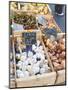 Garlic, Onions and Pimiento Peppers at Market Stall, Bergerac, Dordogne, France-Per Karlsson-Mounted Photographic Print