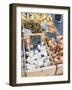 Garlic, Onions and Pimiento Peppers at Market Stall, Bergerac, Dordogne, France-Per Karlsson-Framed Photographic Print