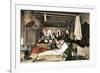 Garment Workers in the Top Rear of a Building in New York City, 1912-null-Framed Giclee Print