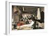 Garment Workers in the Top Rear of a Building in New York City, 1912-null-Framed Premium Giclee Print