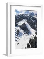 Garmisch-Partenkirchen, Hausberg, Kreuzwankl, Kreuzwanklbahn, Ski Slope-Frank Fleischmann-Framed Photographic Print