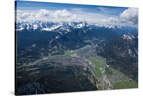 Garmisch-Partenkirchen, Wetterstein Mountains, Wank, Kramer, Burgrain-Frank Fleischmann-Stretched Canvas