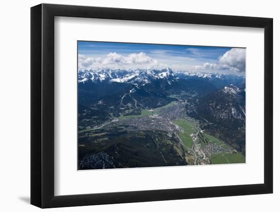 Garmisch-Partenkirchen, Wetterstein Mountains, Wank, Kramer, Burgrain-Frank Fleischmann-Framed Photographic Print