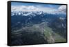 Garmisch-Partenkirchen, Wetterstein Mountains, Wank, Kramer, Burgrain-Frank Fleischmann-Framed Stretched Canvas