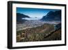 Garmisch-Partenkirchen with Rissersee, Autumn, Aerial Shots, Bavaria, Germany-Frank Fleischmann-Framed Photographic Print