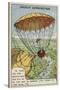 Garnerin Descending from a Balloon by Parachute, 1797-null-Stretched Canvas