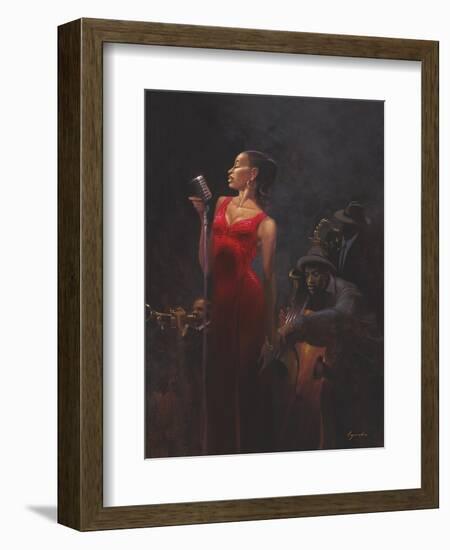 Garnet Diva-Brent Lynch-Framed Art Print