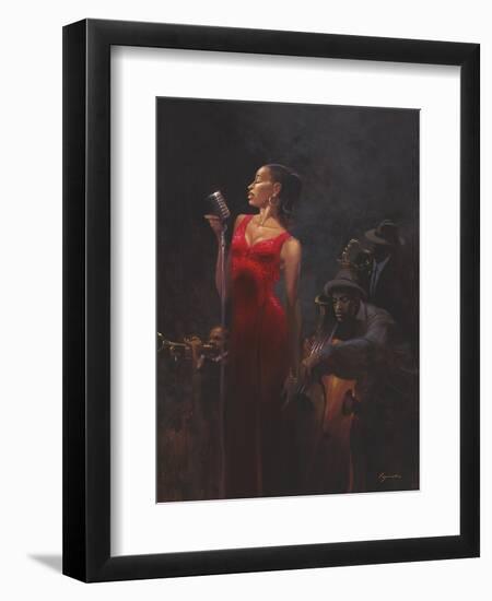 Garnet Diva-Brent Lynch-Framed Art Print