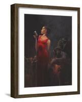 Garnet Diva-Brent Lynch-Framed Art Print