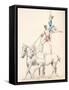 Garnier, Equestian Act-Jules Garnier-Framed Stretched Canvas