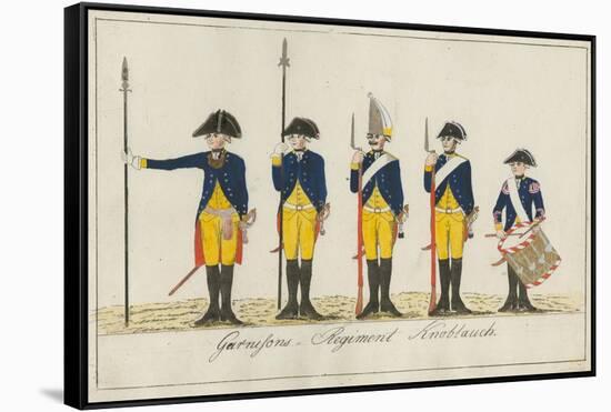 Garnisons Regiment Knoblauch, C.1784-J. H. Carl-Framed Stretched Canvas