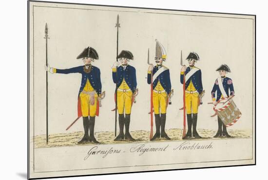 Garnisons Regiment Knoblauch, C.1784-J. H. Carl-Mounted Giclee Print