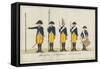 Garnisons Regiment Knoblauch, C.1784-J. H. Carl-Framed Stretched Canvas