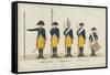 Garnisons Regiment Knoblauch, C.1784-J. H. Carl-Framed Stretched Canvas