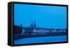 Garonne Riverfront at Dawn, Bordeaux, Gironde, Aquitaine, France-null-Framed Stretched Canvas