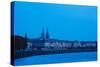 Garonne Riverfront at Dawn, Bordeaux, Gironde, Aquitaine, France-null-Stretched Canvas