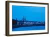 Garonne Riverfront at Dawn, Bordeaux, Gironde, Aquitaine, France-null-Framed Premium Photographic Print