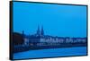 Garonne Riverfront at Dawn, Bordeaux, Gironde, Aquitaine, France-null-Framed Stretched Canvas