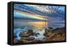 Garrapata State Beach Sunset-Wolterk-Framed Stretched Canvas