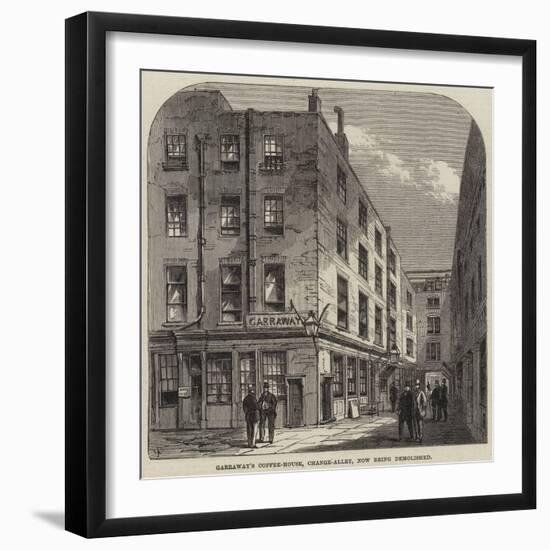 Garraway's Coffee-House, Change-Alley, Now Being Demolished-Frank Watkins-Framed Giclee Print