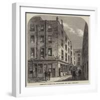 Garraway's Coffee-House, Change-Alley, Now Being Demolished-Frank Watkins-Framed Giclee Print