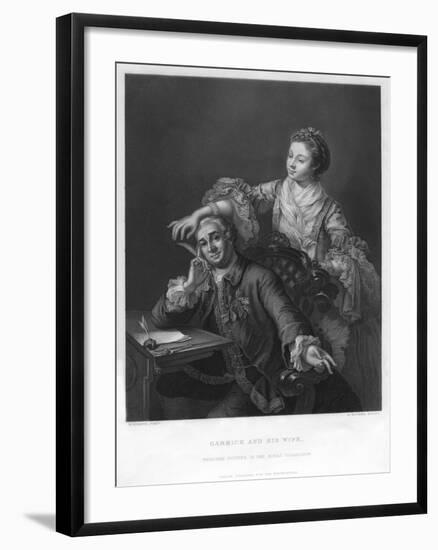 Garrick and His Wife, 1757-H Bourne-Framed Giclee Print