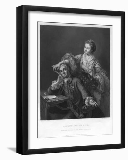 Garrick and His Wife, 1757-H Bourne-Framed Giclee Print