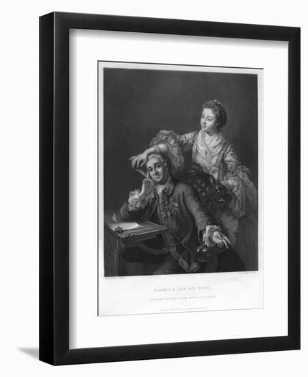 Garrick and His Wife, 1757-H Bourne-Framed Giclee Print