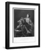 Garrick and His Wife, 1757-H Bourne-Framed Premium Giclee Print