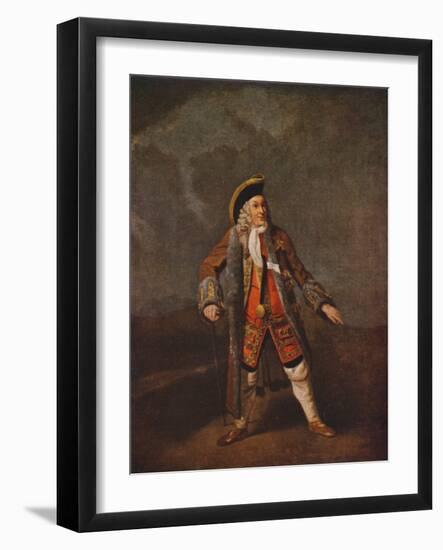 'Garrick as Lord Chalkstone', c1740 (1948)-Johan Zoffany-Framed Giclee Print