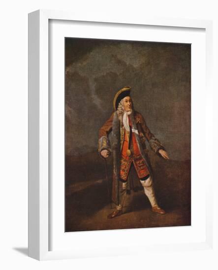 'Garrick as Lord Chalkstone', c1740 (1948)-Johan Zoffany-Framed Giclee Print