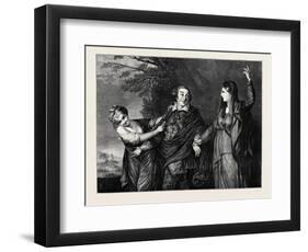 Garrick Between Tragedy and Comedy-Sir Joshua Reynolds-Framed Giclee Print