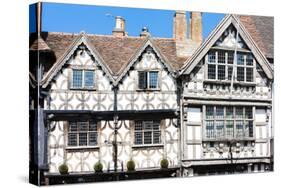 Garrick Inn and Harvard House, Stratford-Upon-Avon, Warwickshire, England-phbcz-Stretched Canvas