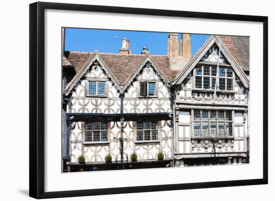 Garrick Inn and Harvard House, Stratford-Upon-Avon, Warwickshire, England-phbcz-Framed Photographic Print