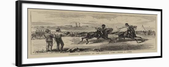 Garrison Athletics at the Curragh Camp, Sword V Lance-null-Framed Giclee Print