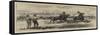 Garrison Athletics at the Curragh Camp, Sword V Lance-null-Framed Stretched Canvas