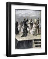 Garrotting of Anarchists in Xeres, Spain, 1892-Henri Meyer-Framed Giclee Print