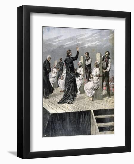 Garrotting of Anarchists in Xeres, Spain, 1892-Henri Meyer-Framed Giclee Print