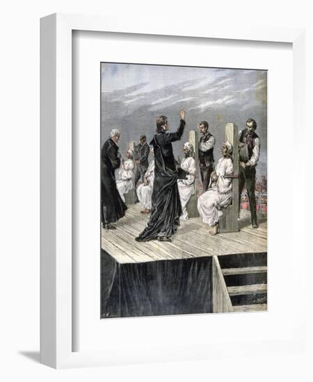 Garrotting of Anarchists in Xeres, Spain, 1892-Henri Meyer-Framed Giclee Print