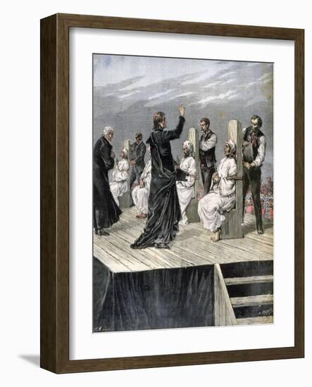 Garrotting of Anarchists in Xeres, Spain, 1892-Henri Meyer-Framed Giclee Print