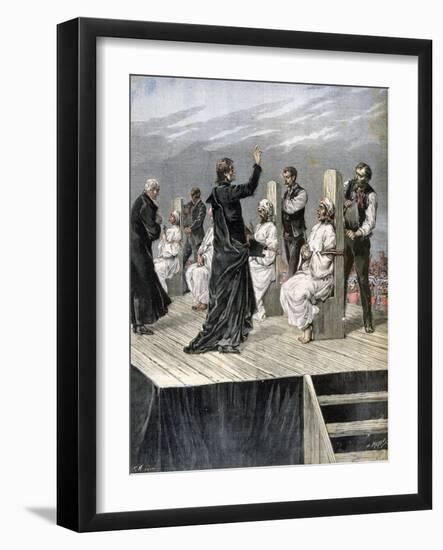 Garrotting of Anarchists in Xeres, Spain, 1892-Henri Meyer-Framed Giclee Print